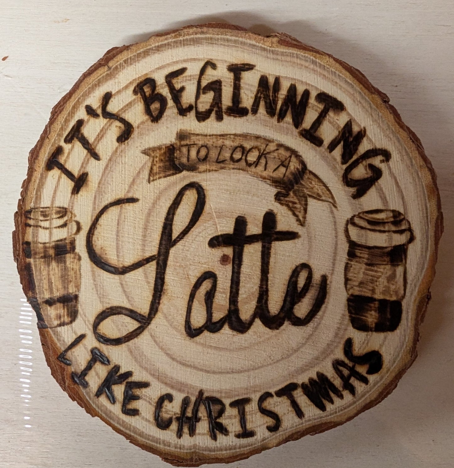 A Latte like Christmas Ornament