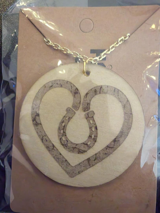 Horseshoe Heart Necklace