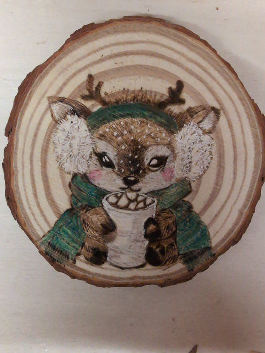 Reindeer-Cocoa Ornament